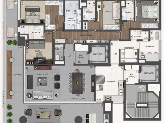 Apartamento com 4 quartos à venda na Rua João Lourenço, 779, Vila Nova Conceição, São Paulo, 252 m2 por R$ 7.512.758