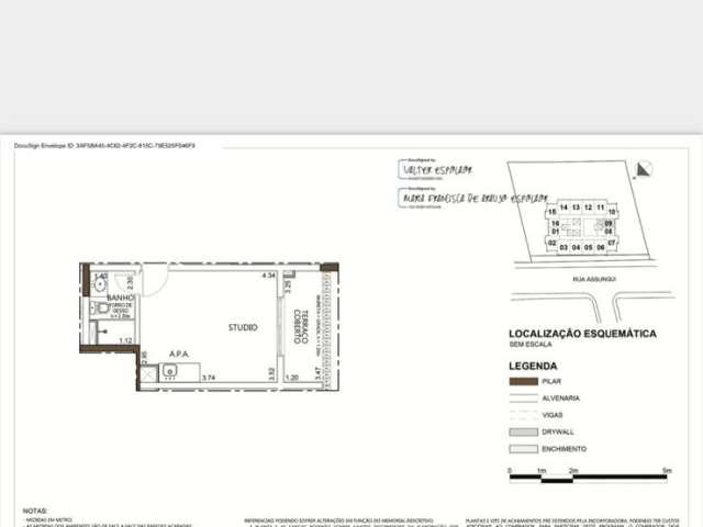 studio de 27 m2 em otimo condominio