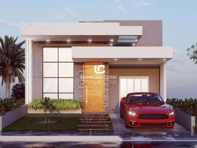 Casa com 3 dormitórios à venda, 113 m² por R$ 750.000,00 - Condomínio Terras de São Francisco - Sorocaba/SP