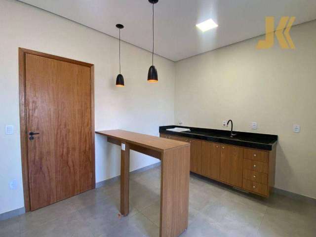 Apartamento com 1 dormitório para alugar, 29 m² por R$ 1.250,00/mês - Cruzeiro do Sul - Jaguariúna/SP