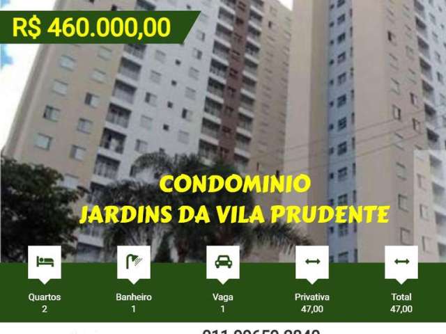 Apartamento 2 Quartos para Venda em São Paulo, Parque da Vila Prudente, 2 dormitórios, 1 banheiro, 1 vaga