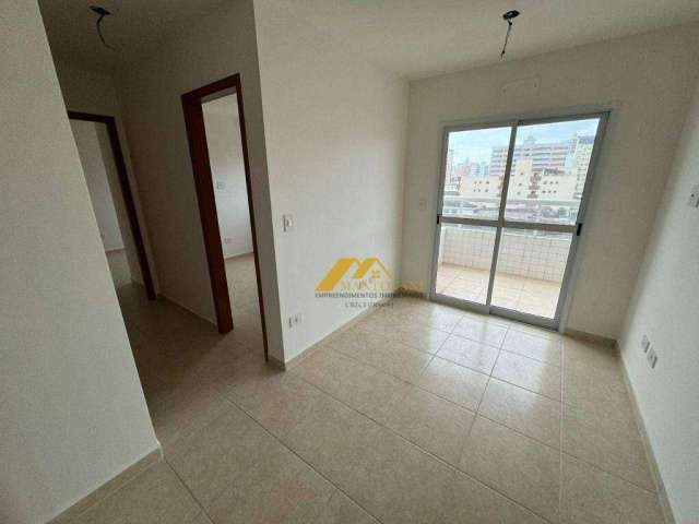 Apartamento com 2 dormitórios à venda, 54 m² por R$ 376.500,00 - Vila Guilhermina - Praia Grande/SP