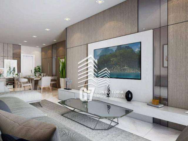 Apartamento com 2 dormitórios à venda, 81 m² por R$ 665.000,00 - Vila Guilhermina - Praia Grande/SP