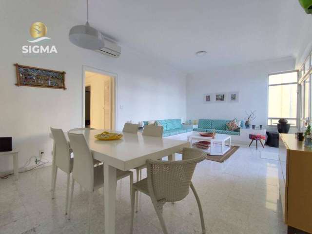 Apartamento localizado na praia das Pitangueiras, 3 dormitórios, frente ao mar, 127 M² área útil.