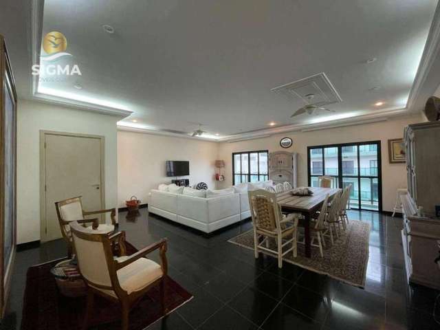 Apartamento à venda com 3 suítes em prédio com lazer completo e 2 vagas - Praia das Pitangueiras, Guarujá.