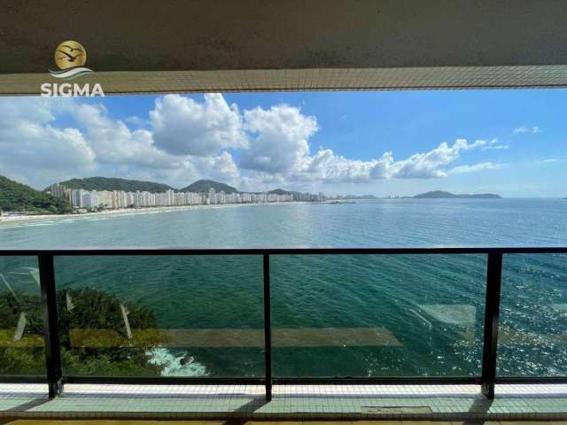 Frente mar - Apartamento à venda com 3 suítes - Condomínio com lazer - 2 vagas - Jardim Astúrias - Guarujá/SP