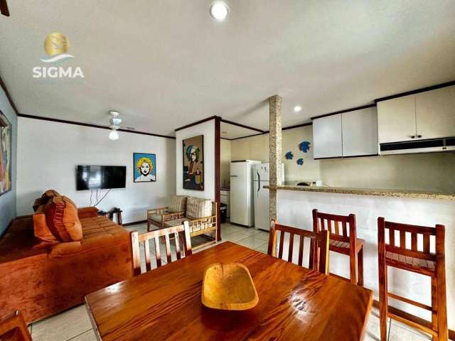 Apartamento com 2 dormitórios à venda, 60 m² por R$ 420.000,00 - Pitangueiras - Guarujá/SP