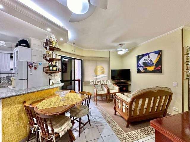 Apartamento com 2 dormitórios à venda, 75 m² por R$ 600.000 - Praia das Astúrias - Guarujá/SP