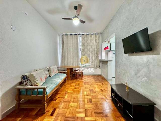 Apartamento com 2 dormitórios à venda, 43 m² por R$ 350.000,00 - Pitangueiras - Guarujá/SP