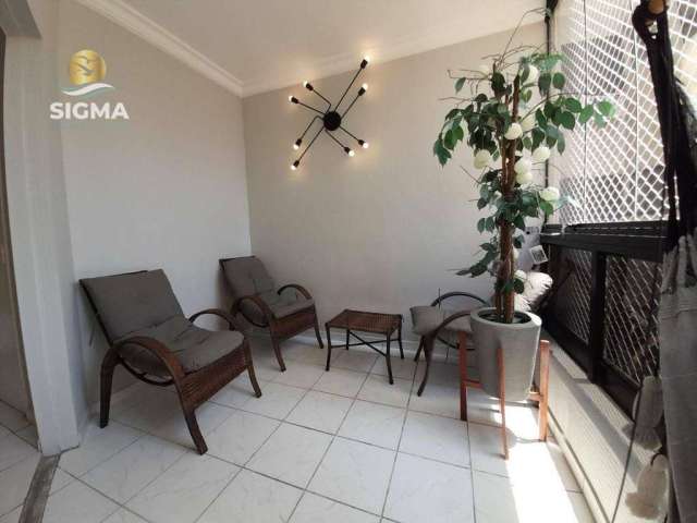 Apartamento com 2 dormitórios à venda, 92 m² por R$ 600.000,00 - Pitangueiras - Guarujá/SP