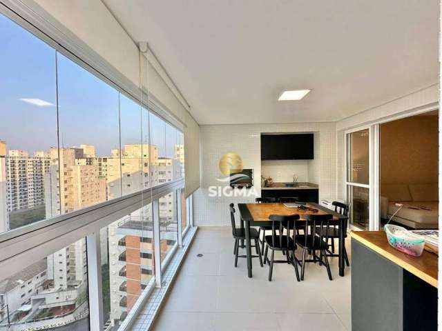 Apartamento com 3 dormitórios à venda, 125 m² por R$ 1.370.000,00 - Pitangueiras - Guarujá/SP