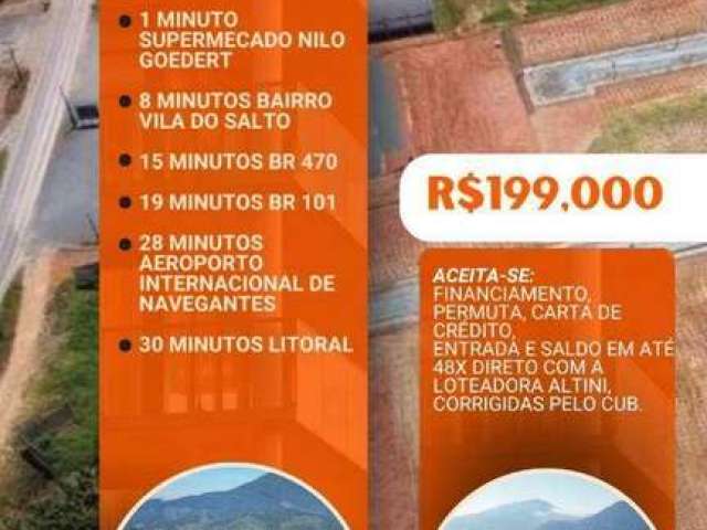 Terreno à venda, 300 m² por R$ 199.900 - Vila Nova - Luiz Alves/SC