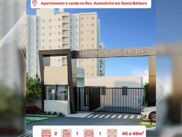 Apartamento à venda, 2 quartos, 1 vaga, Lagoa Seca - Santa Bárbara D'Oeste/SP