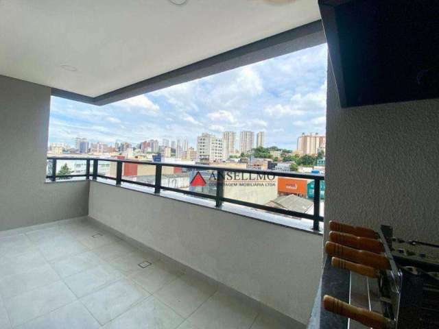 Apartamento com Varanda Gourmet; 3 dormitórios à venda, 75 m² por R$ 704.100 - Centro - São Bernardo do Campo/SP