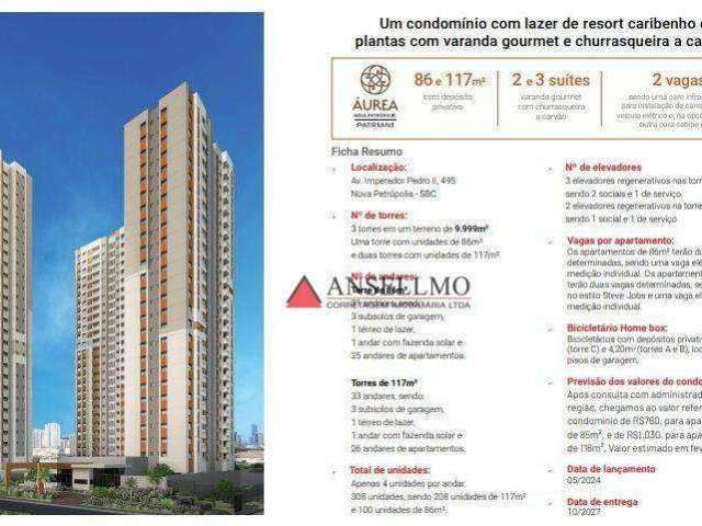 Apartamento com 3 dormitórios à venda, 163 m² por R$ 1.815.000,00 - Nova Petrópolis - São Bernardo do Campo/SP