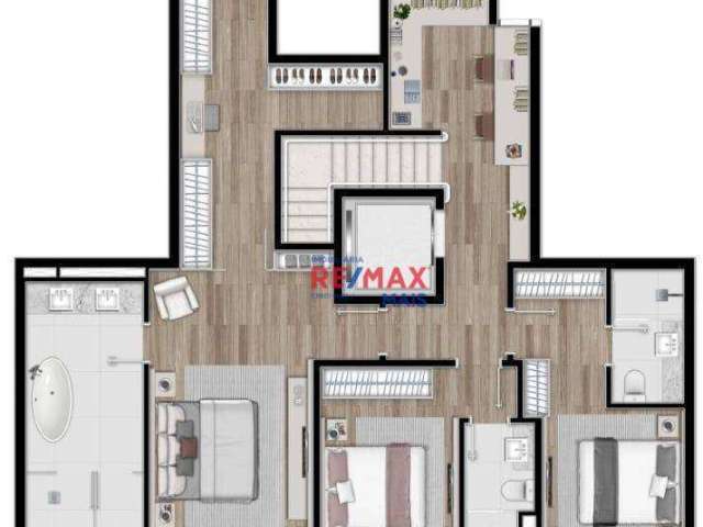 Apartamento com 3 quartos à venda na Avenida Munhoz da Rocha, 1283, Cabral, Curitiba, 202 m2 por R$ 3.560.944