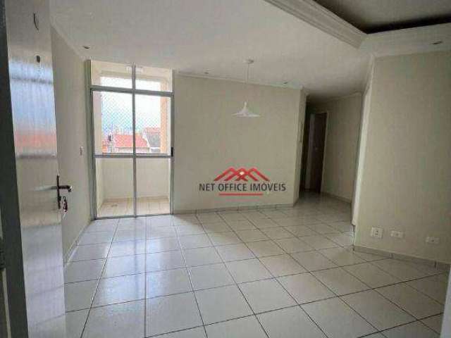 Apartamento com 3 dormitórios para alugar, 69 m² por R$ 2.608,00/mês - Monte Castelo - São José dos Campos/SP