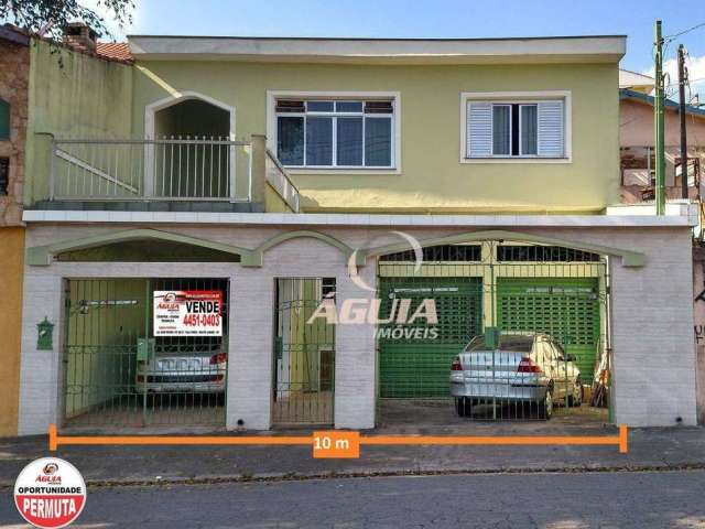 Sobrado com 4 dormitórios à venda, 210 m² + Galpão por R$ 590.000, - Vila Linda - Santo André/SP