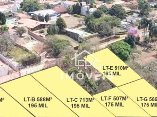 Lotes a partir de 502 m² - a partir de 175.000,00 - Jd Estancia Brasil - Atibaia/SP