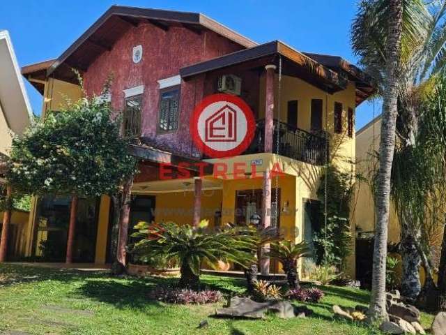 Casa em condomínio de luxo em Jacareí-SP, bairro Loteamento Villa Branca, 3 quartos, 1 suíte, 1 sala, 4 banheiros, 2 vagas, 280m².