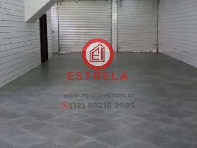 Excelente oportunidade: Ponto comercial para locação em Jacareí-SP, bairro Cidade Salvador, com 1 salão, 2 banheiros, 3 vagas de garagem e 147m².