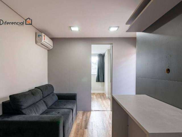 Apartamento com 1 dormitório para alugar, 37 m² por R$ 2.233,96/mês - Alto da Rua XV - Curitiba/PR