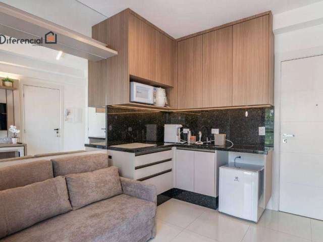 Apartamento com 1 dormitório, 27 m² - venda por R$ 399.000,00 ou aluguel por R$ 3.200,00/mês - Água Verde - Curitiba/PR