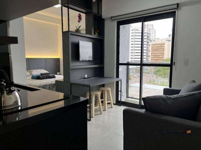 Apartamento com 1 dormitório para alugar, 23 m² por R$ 3.100,00/mês - Água Verde - Curitiba/PR