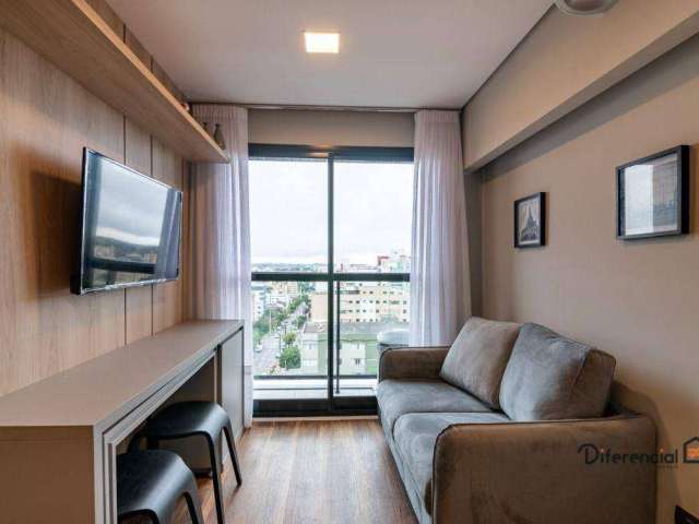 Apartamento com 2 dormitórios para alugar, 30 m² por R$ 3.450,00/mês - Água Verde - Curitiba/PR