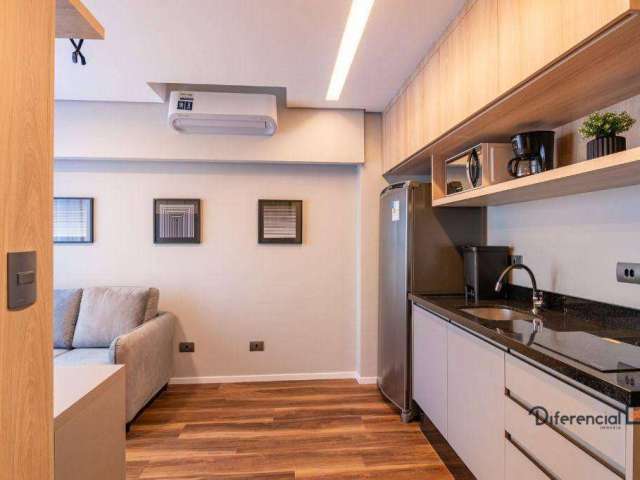 Apartamento com 2 dormitórios para alugar, 30 m² por R$ 3.540,00/mês - Água Verde - Curitiba/PR