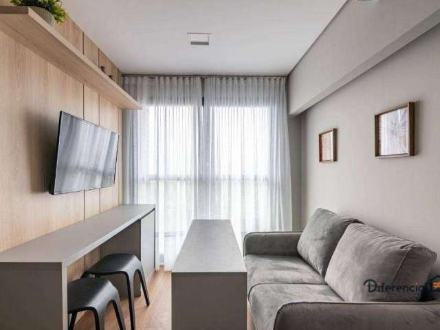 Apartamento com 2 dormitórios para alugar, 30 m² por R$ 3.540,00/mês - Água Verde - Curitiba/PR