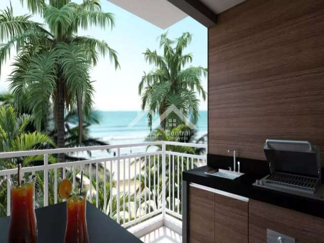 Apartamento novos, frente mar com 2 dormitórios (1 suíte)