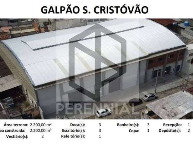 Galpão / Armazém para alugar 2.200m² em São Cristóvão/RJ