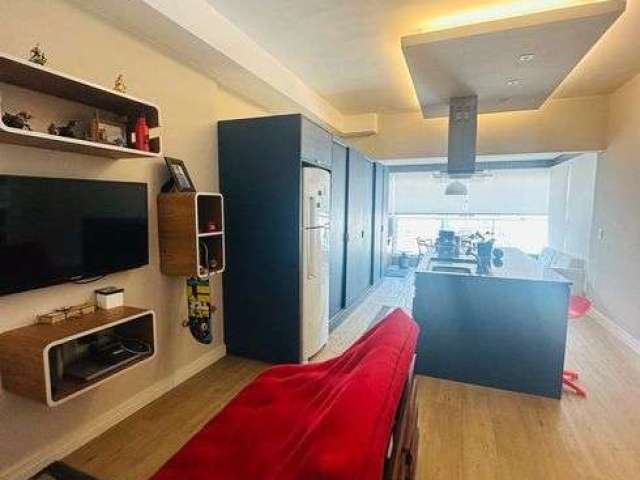 Apartamento Moderno rico em Planejados Ambiente Integrados 1 Dormitório na Pompéia - Santos - SP