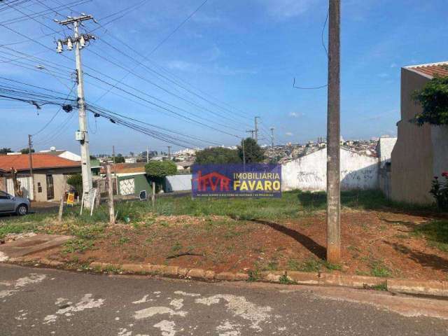 Terreno de esquina à venda, 318,66 m² por R$ 250.000 - Conjunto Café - Londrina/PR