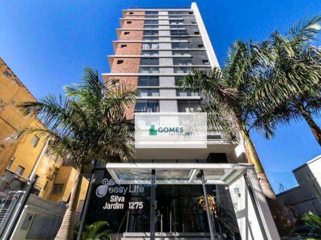 Apartamento com 1 dormitório para alugar por R$ 2.500,00/mês - Centro - Curitiba/PR