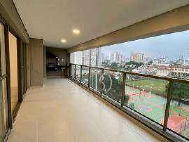 Apartamento à venda na Vila Mariana com vista livre, 156 metros quadrados, 3 vagas e varanda gourmet