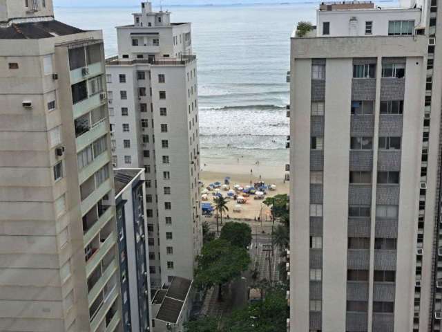 Apartamento novo com varanda gourmet, vista para o mar, 1 quadra da praia, na praia de pitangueiras no guarujá