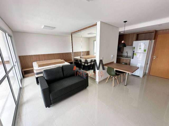 Apartamento com 1 quarto para alugar, 47 m² por R$ 3.645/mês - Setor Oeste - Goiânia/GO