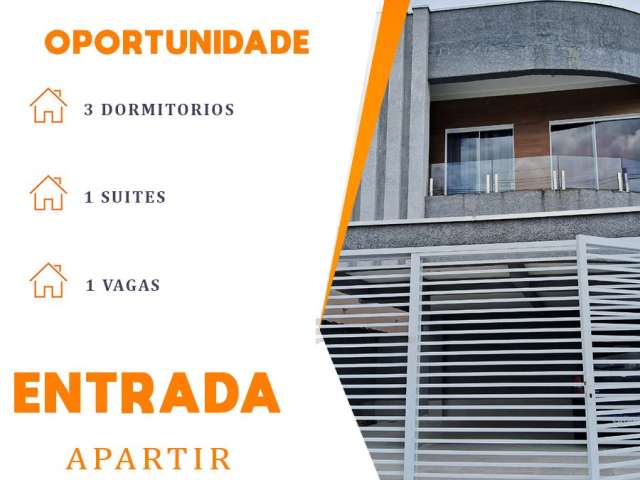 Oportunidade unica com 3 dorm e 1 suite com entrada apartir de 75 mil