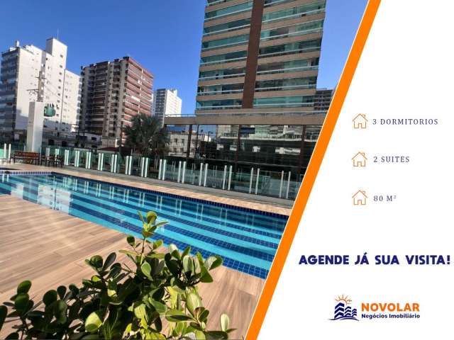 Apartamento de Luxo na Vila Caiçara com Vista para o Mar