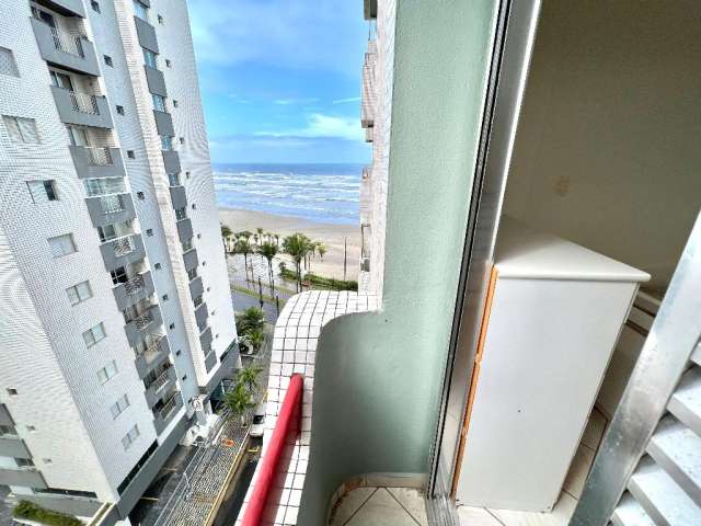 Apartamento de 2 Dormitórios com Vista para o Mar e Sacada – Porteira Fechada