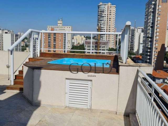 Belíssima cobertura com Jacuzzi ao ar livre , pronta p morar , bem localizada em Perdizes , próximo av Sumaré .