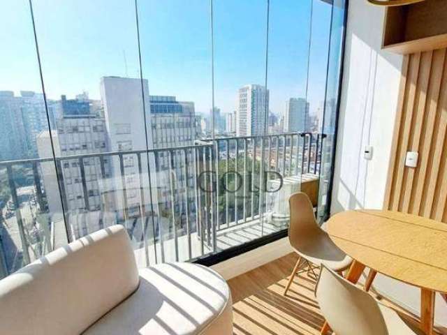 Studio novíssimo , mobiliado e muito bem decorado com 1 dormitório à venda, 28 m² , abaixo do valor por R$ 590.000 - Vila Mariana - São Paulo/SP