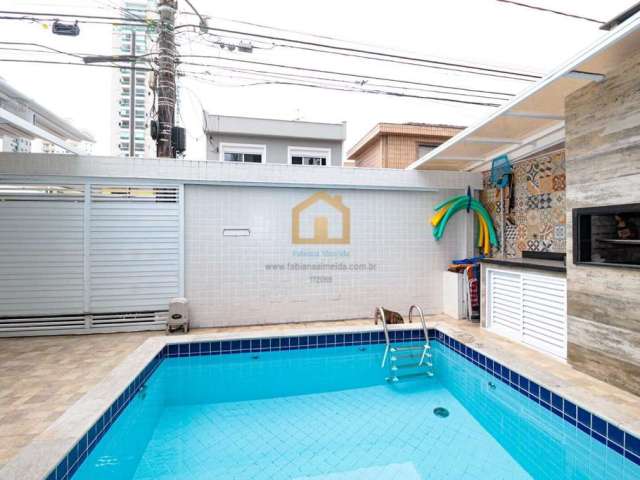 Casa espaçosa à venda em santos/sp – 3 dormitórios com piscina aquecida