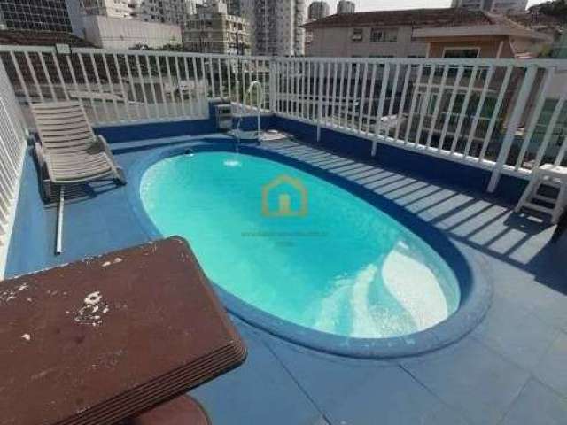 Casa com 2 Dormitórios  e piscina e churrasqueira à venda - Marapé - Santos/SP