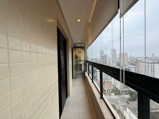 Apartamento, Ponta da Praia 2 dormitórios, varanda com vista livre à venda, 65 m²,  Ponta da Praia - Santos/SP