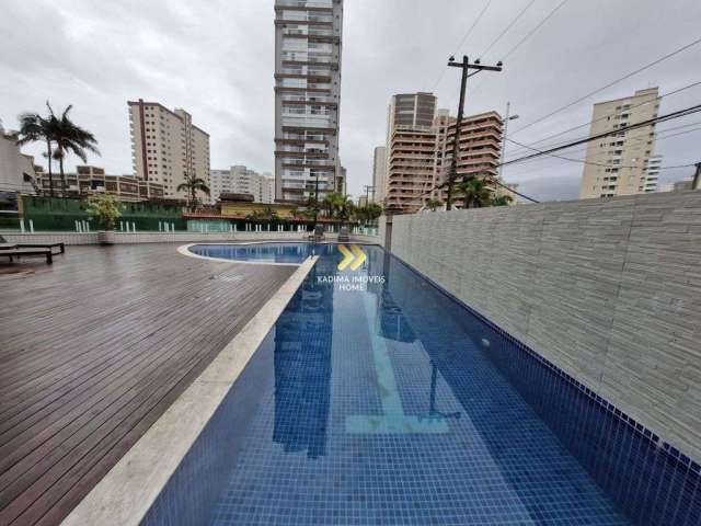 Apartamento Mobiliado 2 quartos – 100 metros do Mar, Caiçara, Praia Grande