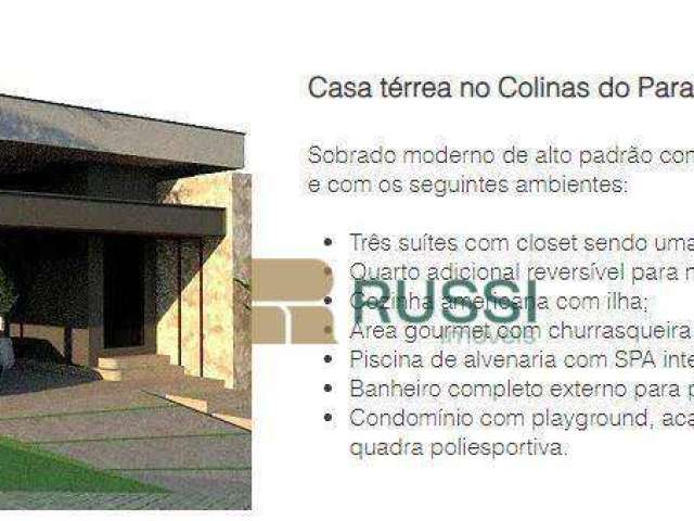 Casa com 4 dormitórios à venda, 270 m² por R$ 2.600.000,00 - Condomínio Residencial Colinas do Paratehy - São José dos Campos/SP
