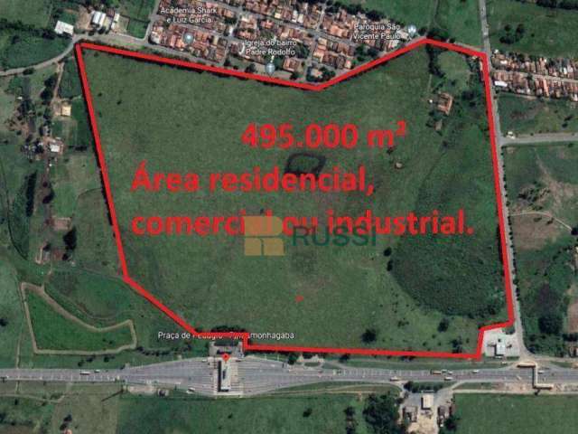 Área à venda, 495000 m² por R$ 42.100.000,00 - Loteamento João Tamborindeguy Fernandes - Pindamonhangaba/SP